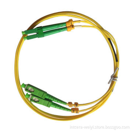 1M 2.0mm LC/APC-SC/APC SM 9/125 DX LSZH Yellow